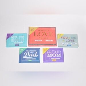 (5) Knock Knock What I Love about You, Us, Mom, Dad, Greeting Card Book Lot